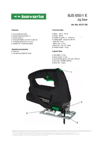 Notice Bavaria BJS 650/1 E Scie