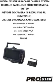 Notice Pro-User DRC4340 Dashcam