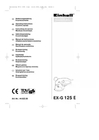 Notice Global EX-G 125 E Schleifmaschine