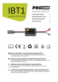 Notice Pro-User IBT1 Batterijlader