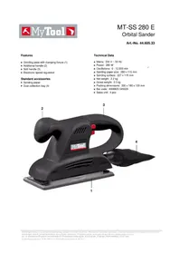 Notice MyTool MT-SS 280 E Ponceuse