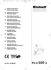 Notice Global PS-G 500 E Scie