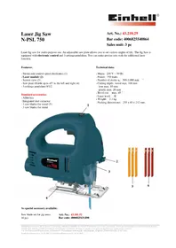 Notice Global N-PSL 750 Scie
