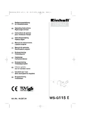 Notice Global WS-G 115 E Broyeur