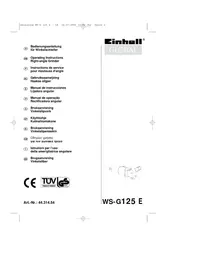 Notice Global WS-G 125 E Broyeur