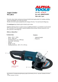 Notice Alpha Tools WS 230-3 Broyeur