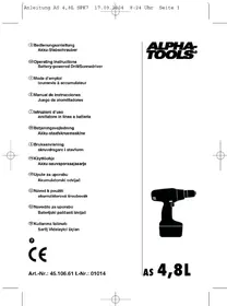 Notice Alpha Tools AS 4 8L Vijačnik