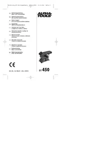Notice Alpha Tools BT 450 Levigatrice
