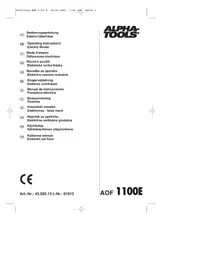 Notice Alpha Tools AOF 1100 Freze makinesi