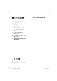 Notice EINHELL TH-AC 240/24/10 OF Compresseur d'air
