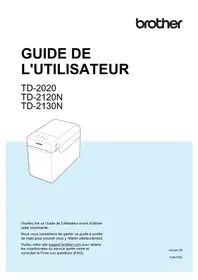 Notice BROTHER TD-2020A Imprimante d'étiquettes