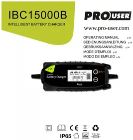Notice Pro-User IBC15000B Batterijlader