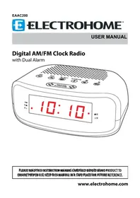 Notice Electrohome EAAC200 Radio-réveil