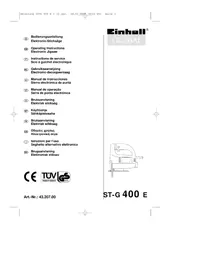 Notice Global ST-G 400 E Scie