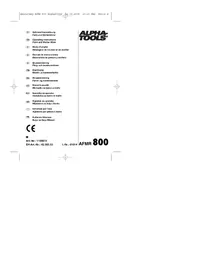 Notice Alpha Tools AFMR 800 Farbmischer