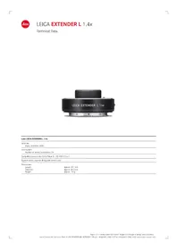Notice LEICA EXTENDER L 1.4X Non catégorisé