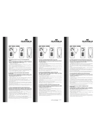 Notice Durable KEY BOX CODE 54 Coffre-fort