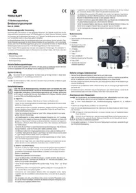 Notice Toolcraft DUO TO-7153944 Programmateur d'arrosage