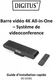 Notice Digitus DS-55581 Système de vidéo conférence
