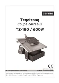 Notice Gamma TZ-180 Trancheuse