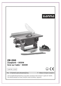 Notice Gamma ZB-200 Scie