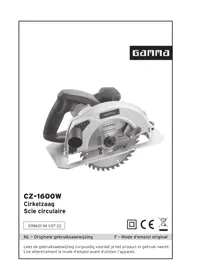 Notice Gamma CZ-1600W Scie