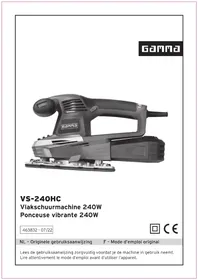 Notice Gamma VS-240HC Ponceuse