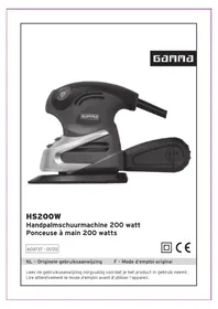 Notice Gamma HS200W Ponceuse