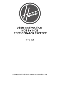 Notice HOOVER FF2-695 холодильник