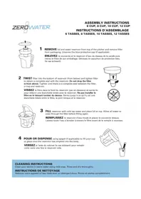 Notice ZeroWater ZD013D Filtre à eau