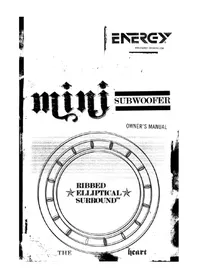 Notice Energy ESW-M6 Subwoofer