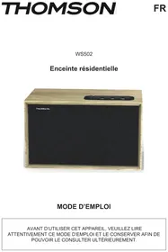 Notice THOMSON WS502 Caixa de som bluetooth
