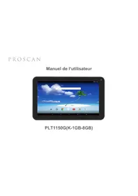Notice Proscan PLT1150G-K Tablette