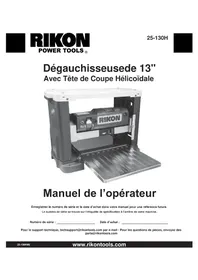 Notice RIKON 25-130H Rabot