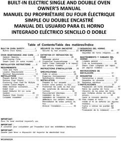 Notice WHIRLPOOL WOED7030PZ Four électrique