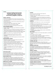 Notice Taylor 1476 Thermomètre