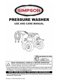 Notice Simpson CM61135-S Limpiador de alta presion
