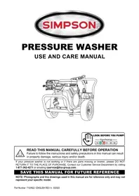Notice Simpson WS4050V-S Nettoyeur haute pression
