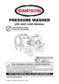 Notice Simpson POWERSHOT PS-61002-S Nettoyeur haute pressio