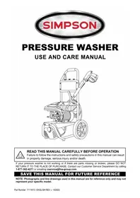 Notice Simpson CM60976-S Nettoyeur haute pression