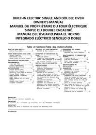 Notice WHIRLPOOL WOEC5027LZ Four électrique