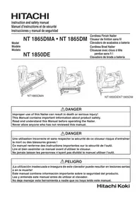 Notice HITACHI NT1865DMA Grapadora