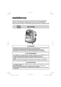 Notice METABO EC914S Compressor