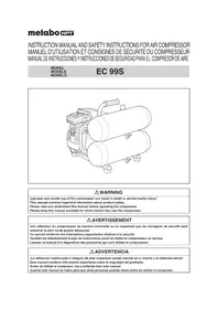 Notice METABO EC99S Compressor