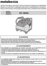 Notice METABO EC36DAQ4 Compressor