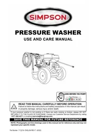 Notice Simpson IS61028-S Nettoyeur haute pression
