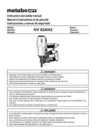 Notice METABO NV65AH2 Agrafeuse