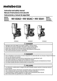 Notice METABO NV50A1 Agrafeuse
