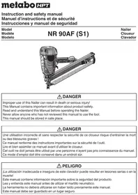 Notice METABO NR90AFS1 Agrafeuse