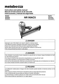 Notice METABO NR90AC5 Agrafeuse